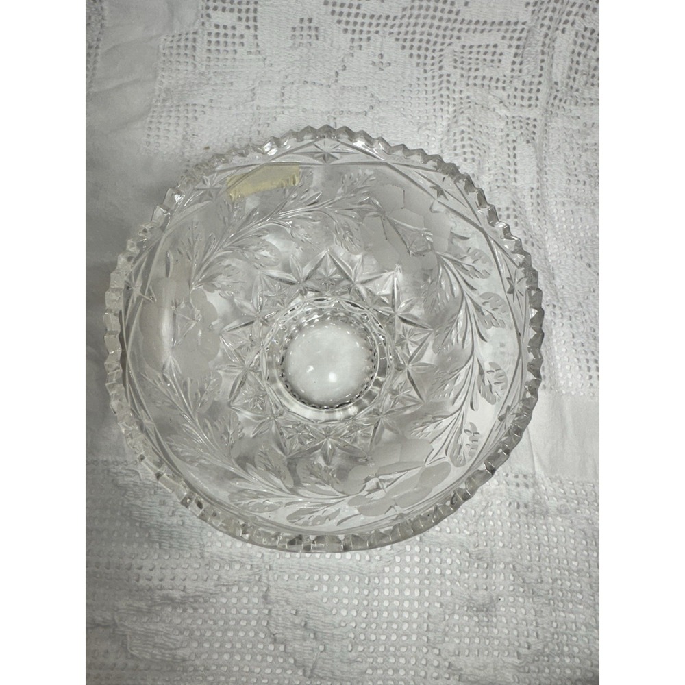 6-inch vintage candy or dessert bowl produced by Crystal Clear Industries. - Picture 6 of 10
